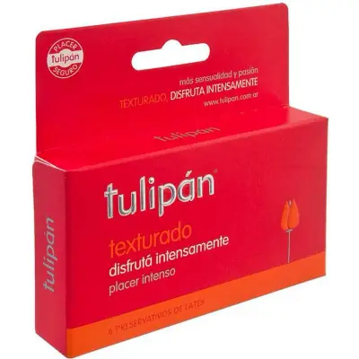 Preservativos Tulipán Texturados x 6