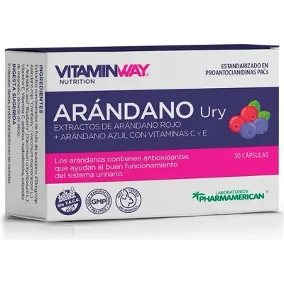 Suplemento Dietario Vitamin Way Arándano y Urva 3 Blísters x 10