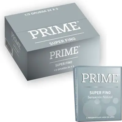 Preservativos Prime Superfino 24 x 3 Unidades