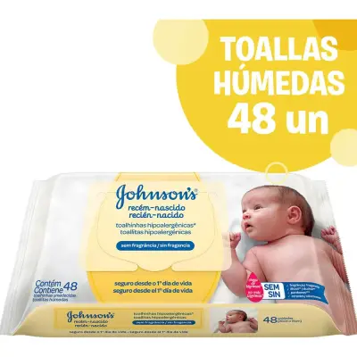 Toallitas Húmedas Johnson's Baby x 48