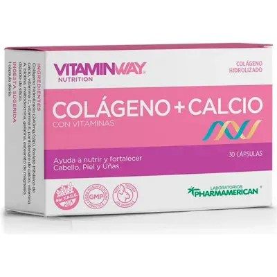 Suplemento Dietario Pharmamerica Colágeno + Calcio 30 Comprimidos