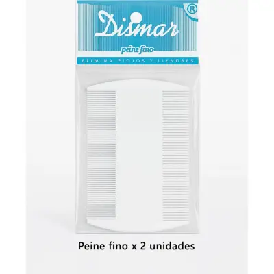 Peine Fino para Caspa Dismar x2 Unidades