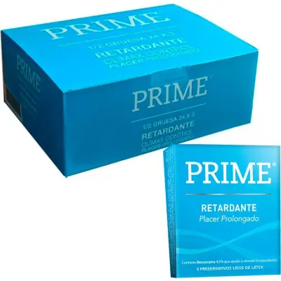 Preservativos Prime Pre Retardante x 3 unidades