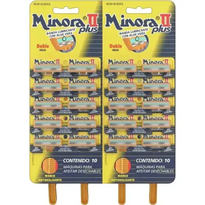 Máquina de Afeitar Minora II Plus x 1 Unidad