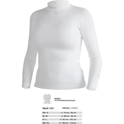 Remera Térmica Mujer Blanca Talle M