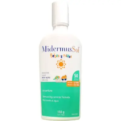 Protector Solar Midermus FPS 50 Niños 150 ml