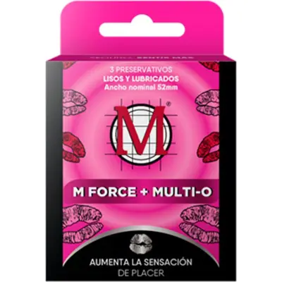 Preservativos M-Force + Multi-O x 3