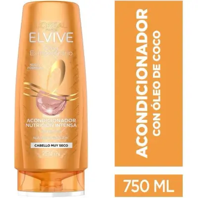 Acondicionador L'Oréal Elvive Óleo Coco 750 ml
