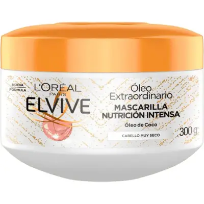 Crema de Tratamiento Capilar L'Oréal Elvive Óleo Coco 300 ml