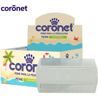 Peine Fino para Pediculosis Coronet x 36 Unidades