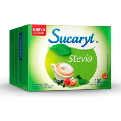 Edulcorante Sucaryl Stevia en Sobres x100 (80 g)