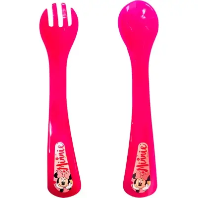 Set de Cubiertos Natelle Minnie para Bebés y Niños