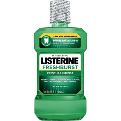 Enjuague Bucal Listerine Fresh 24hs 500 ml