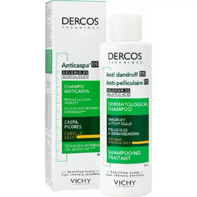 Shampoo Anticaspa Vichy Dercos Cabello Seco 200 ml