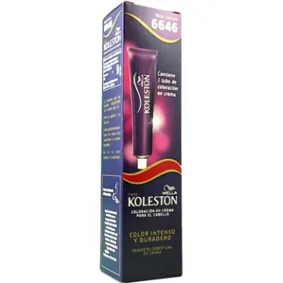 Tintura Capilar Koleston Tono 6646 Rojo Cereza