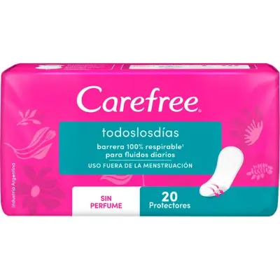 Protectores Diarios Carefree Todos los Días x 20