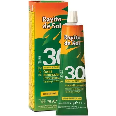 Bronceador Rayito de Sol Crema FPS 30 x 70 g