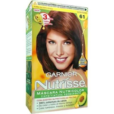 Tintura Capilar Garnier Nutrisse Tono 61 Centeno