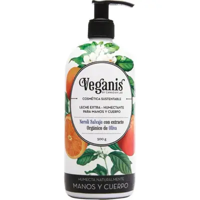 Crema Corporal Veganis Leche Humectante 500 ml