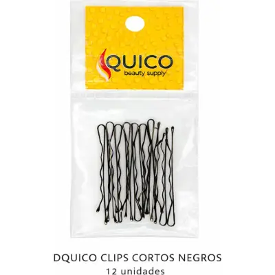 Clips Cortos Quico Negro x12