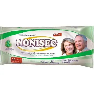Toallitas Húmedas para Adultos Nonisec x 60
