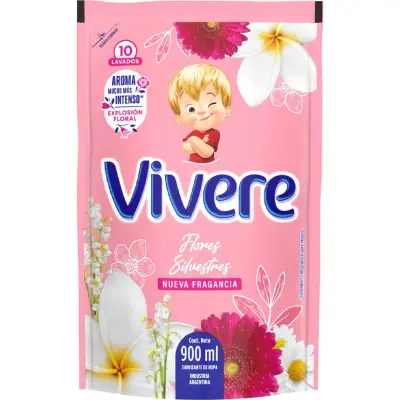 Suavizante para Ropa Vivere Flores Silvestres Doypack 900 ml