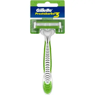 Máquina de Afeitar Gillette Prestobarba 3 Sensitive x10