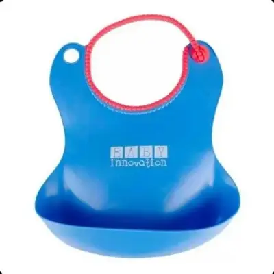 Babero con Contenedor Baby Innova Azul