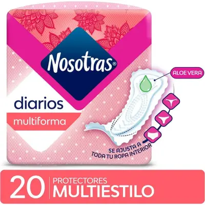 Protectores Diarios Nosotras Multiestilo x 20
