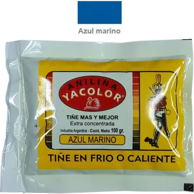 Anilina Yacolor Azul Mar 100 cc