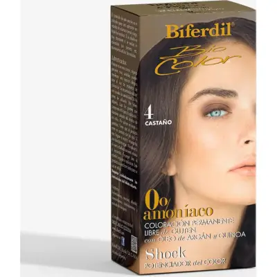 Tintura Capilar Biferdil Biocol 0% Amoniaco Tono 4