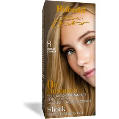 Tintura Capilar Biferdil Biocol 0% Amoniaco Tono 8