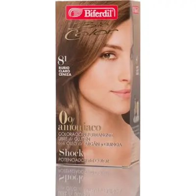 Tintura Capilar Biferdil Biocol 0% Amonia Tono 8.1