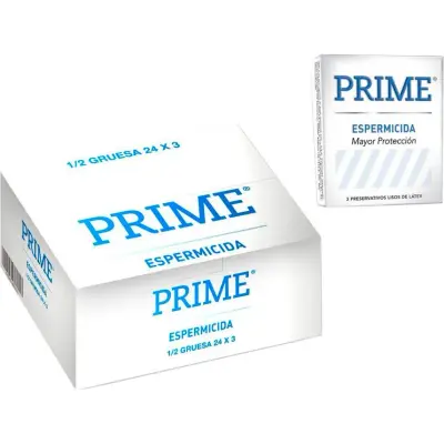 Preservativos Prime Pre Espermicida (Pack 24 x 3)