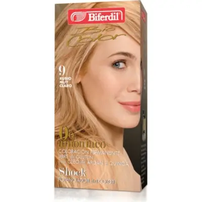 Tintura Capilar Biferdil Biocol 0% Amonia Tono 9