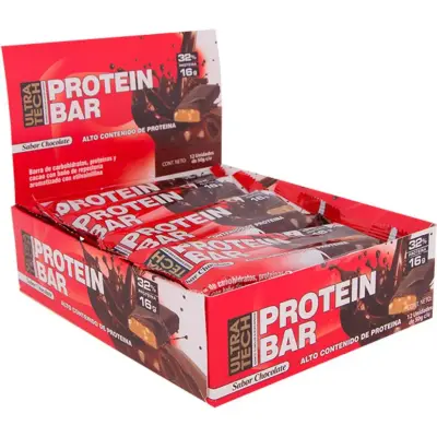 Barras de Proteína Ultratech Chocolate 12 u x 50 g