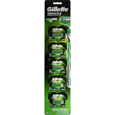 Repuesto de Afeitar Gillette Mach3 x 1 Cartucho
