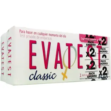 Test de Embarazo Evatest Classic Pack x 2
