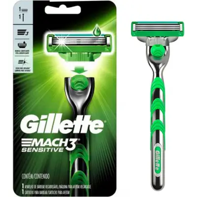Máquina de Afeitar Gillette Mach3 Sensitive con Mango x 1