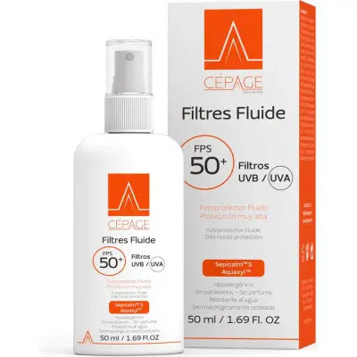 Protector Solar Cepage Filtres Fluid FPS 50+ Loción 50 ml
