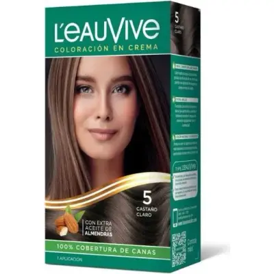 Kit de Coloración Capilar L'Eau Vive Tono 5