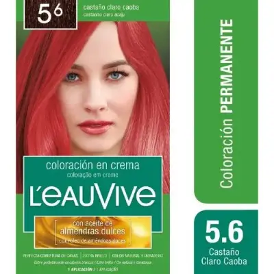 Kit de Coloración Capilar L'Eau Vive Tono 5.6