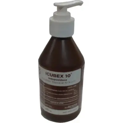 Iodopovidona Icubex 10% Solución 250 ml
