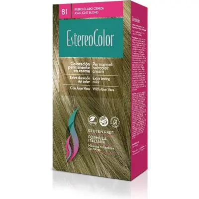 Kit de Coloración Capilar Plumari Estereocolor Tono 8.1