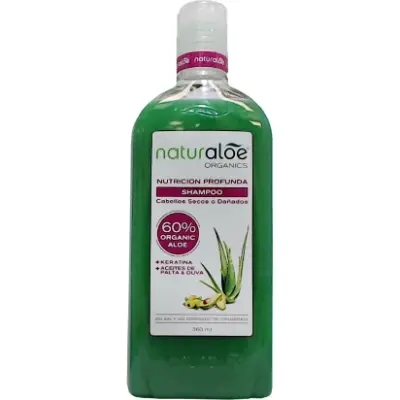 Shampoo Naturaloe Cabello Seco y Dañado 360 ml