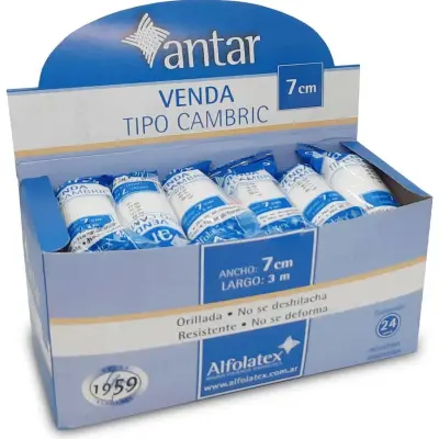 Venda Cambric Antar 7 cm x 3 m
