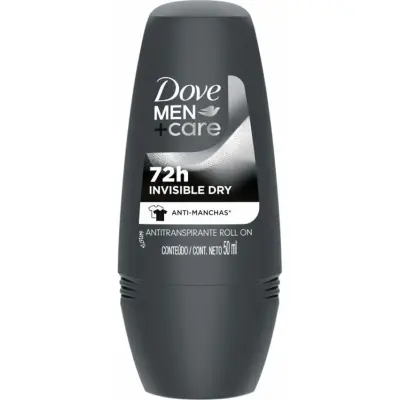 Desodorante Roll-On Dove Invisible Dry Men 50 ml