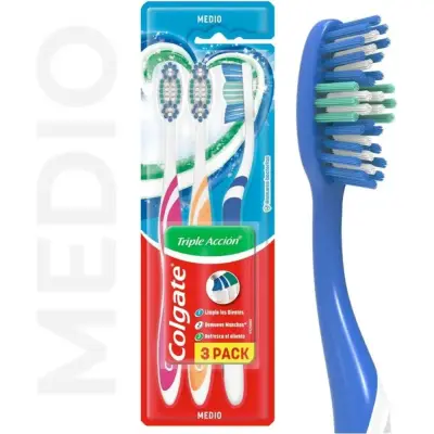 Cepillo de Dientes Colgate Triple Acción Medio Pack 3x2