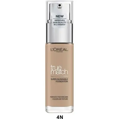 Base de Maquillaje L'Oréal True Match Tono N4 30 ml
