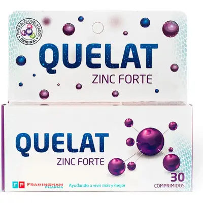 Suplemento Dietario Quelat Zinc Forte 30 Comprimidos